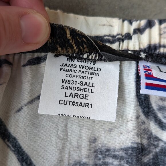 Jams World Black Ivory Sandshell Floral Tiered Mini Skirt large - Picture 8 of 10